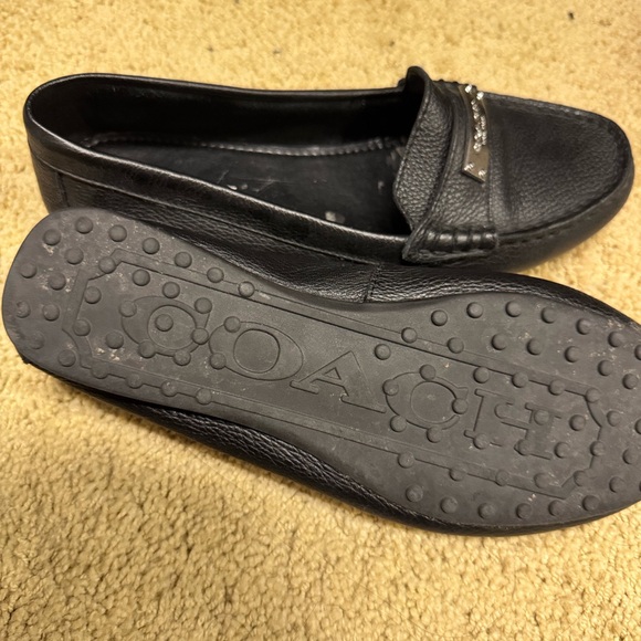Coach Black Leather Federica Loafers - Picture 4 of 4